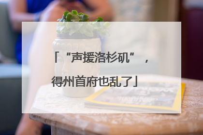 “声援洛杉矶”，得州首府也乱了