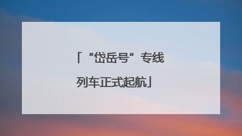 “岱岳号”专线列车正式起航