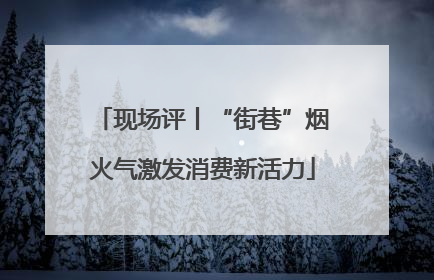 现场评丨“街巷”烟火气激发消费新活力
