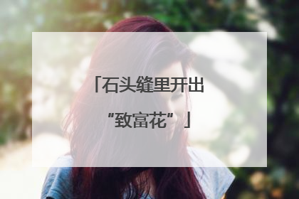 石头缝里开出“致富花”