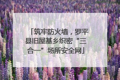 筑牢防火墙，罗平县旧屋基乡织密“三合一”场所安全网