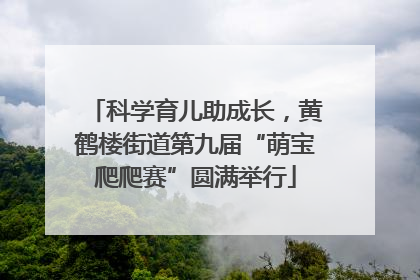 科学育儿助成长，黄鹤楼街道第九届“萌宝爬爬赛”圆满举行
