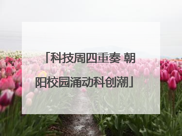 科技周四重奏 朝阳校园涌动科创潮