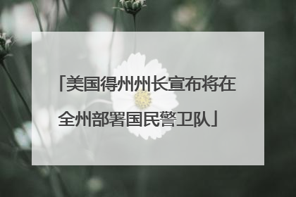 美国得州州长宣布将在全州部署国民警卫队