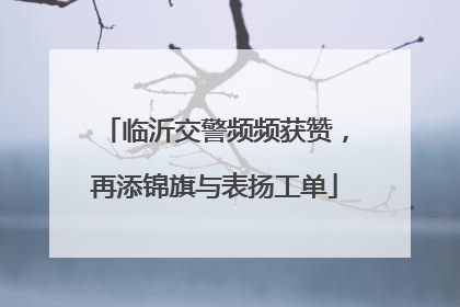 临沂交警频频获赞，再添锦旗与表扬工单