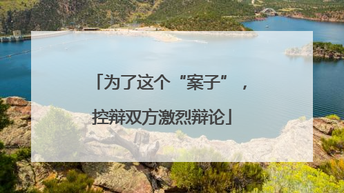 为了这个“案子”，控辩双方激烈辩论