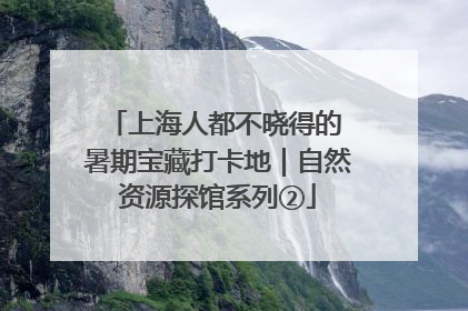 上海人都不晓得的 暑期宝藏打卡地｜自然资源探馆系列②
