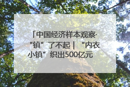 中国经济样本观察·“镇”了不起｜“内衣小镇”织出500亿元“里子产业”