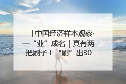 中国经济样本观察·一“业”成名｜真有两把刷子！“刷”出30亿级“颜值经济”