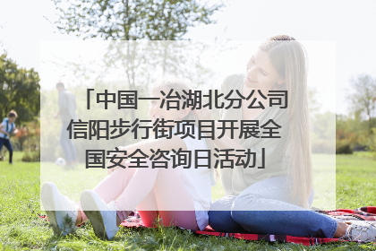 中国一冶湖北分公司信阳步行街项目开展全国安全咨询日活动