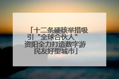 十二条硬核举措吸引“全球合伙人” 资阳全力打造数字游民友好型城市