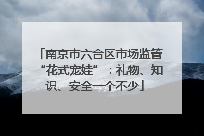 南京市六合区市场监管“花式宠娃”：礼物、知识、安全一个不少