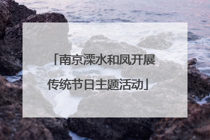 南京溧水和凤开展传统节日主题活动