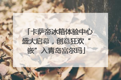 卡萨帝冰箱体验中心盛大启幕，创意狂欢“嵌”入青岛富尔玛