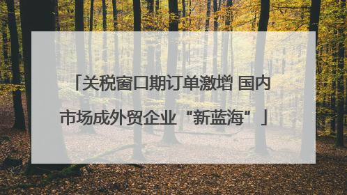 关税窗口期订单激增 国内市场成外贸企业“新蓝海”