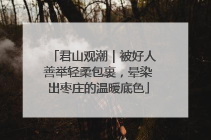 君山观潮｜被好人善举轻柔包裹，晕染出枣庄的温暖底色