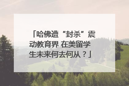 哈佛遭“封杀”震动教育界 在美留学生未来何去何从？