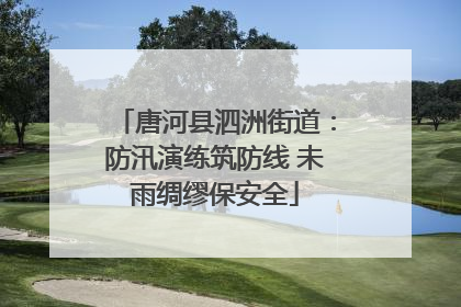 唐河县泗洲街道：防汛演练筑防线 未雨绸缪保安全