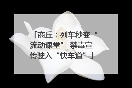 商丘：列车秒变“流动课堂” 禁毒宣传驶入“快车道”
