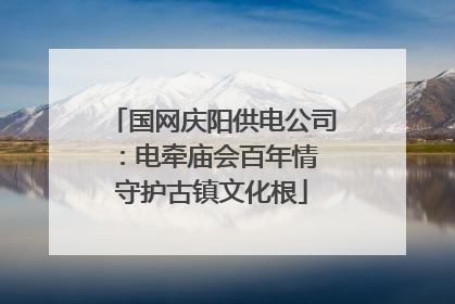 国网庆阳供电公司:电牵庙会百年情 守护古镇文化根