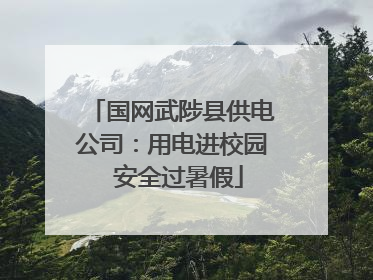 国网武陟县供电公司：用电进校园  安全过暑假