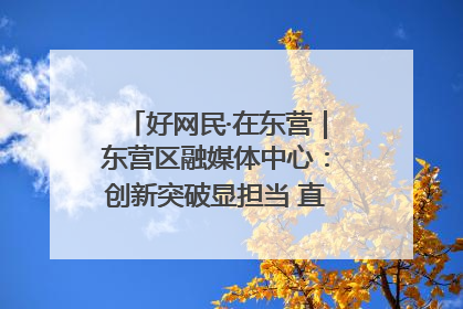 好网民·在东营｜东营区融媒体中心：创新突破显担当 直播赋能谱华章