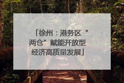 徐州：港务区“两仓”赋能开放型经济高质量发展