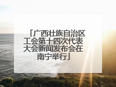 广西壮族自治区工会第十四次代表大会新闻发布会在南宁举行