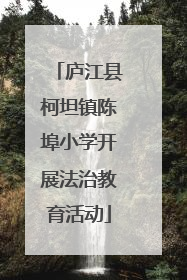 庐江县柯坦镇陈埠小学开展法治教育活动
