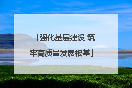 强化基层建设 筑牢高质量发展根基