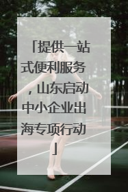 提供一站式便利服务，山东启动中小企业出海专项行动