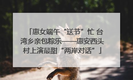 惠女端午“送节”忙 台湾乡亲包粽乐——惠安西头村上演最甜“两岸对话”