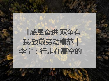 感恩奋进 双争有我·致敬劳动模范｜李宁：行走在高空的“电网卫士”