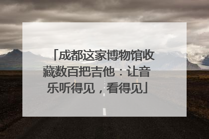 成都这家博物馆收藏数百把吉他：让音乐听得见，看得见