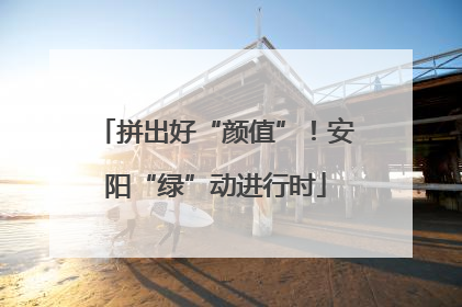 拼出好“颜值”！安阳“绿”动进行时