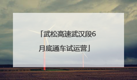 武松高速武汉段6月底通车试运营