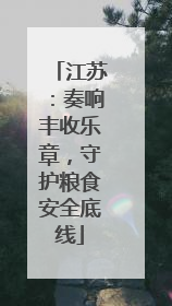 江苏：奏响丰收乐章，守护粮食安全底线