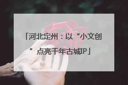 河北定州：以“小文创”点亮千年古城IP