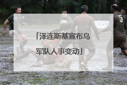 泽连斯基宣布乌军队人事变动