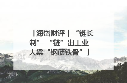 海岱财评｜“链长制” “链”出工业大梁“钢筋铁骨”