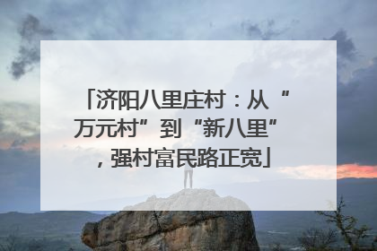济阳八里庄村：从“万元村”到“新八里”，强村富民路正宽