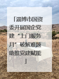 淄博市国资委开展国企党建“上门服务月”破解难题助推党建赋能
