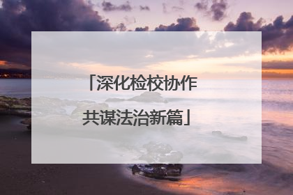 深化检校协作 共谋法治新篇