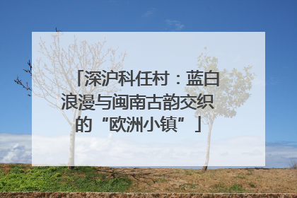 深沪科任村：蓝白浪漫与闽南古韵交织的“欧洲小镇”