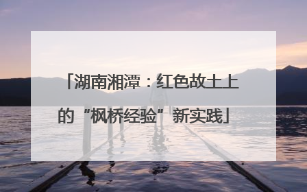 湖南湘潭：红色故土上的“枫桥经验”新实践
