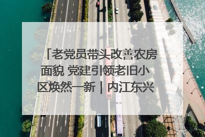 老党员带头改善农房面貌 党建引领老旧小区焕然一新｜内江东兴“红”在哪？④