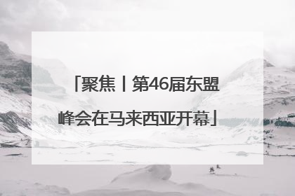 聚焦丨第46届东盟峰会在马来西亚开幕