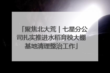聚焦北大荒｜七星分公司扎实推进水稻育秧大棚基地清理整治工作