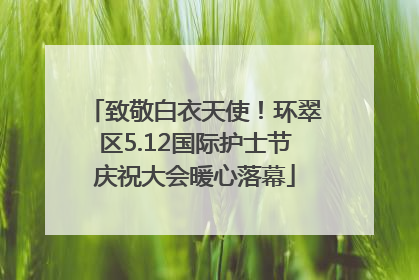 致敬白衣天使！环翠区5.12国际护士节庆祝大会暖心落幕