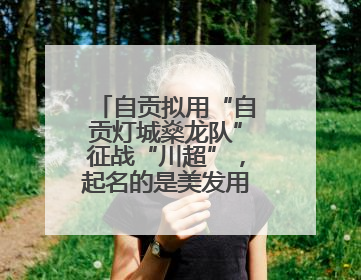 自贡拟用“自贡灯城燊龙队”征战“川超”，起名的是美发用品店销售员